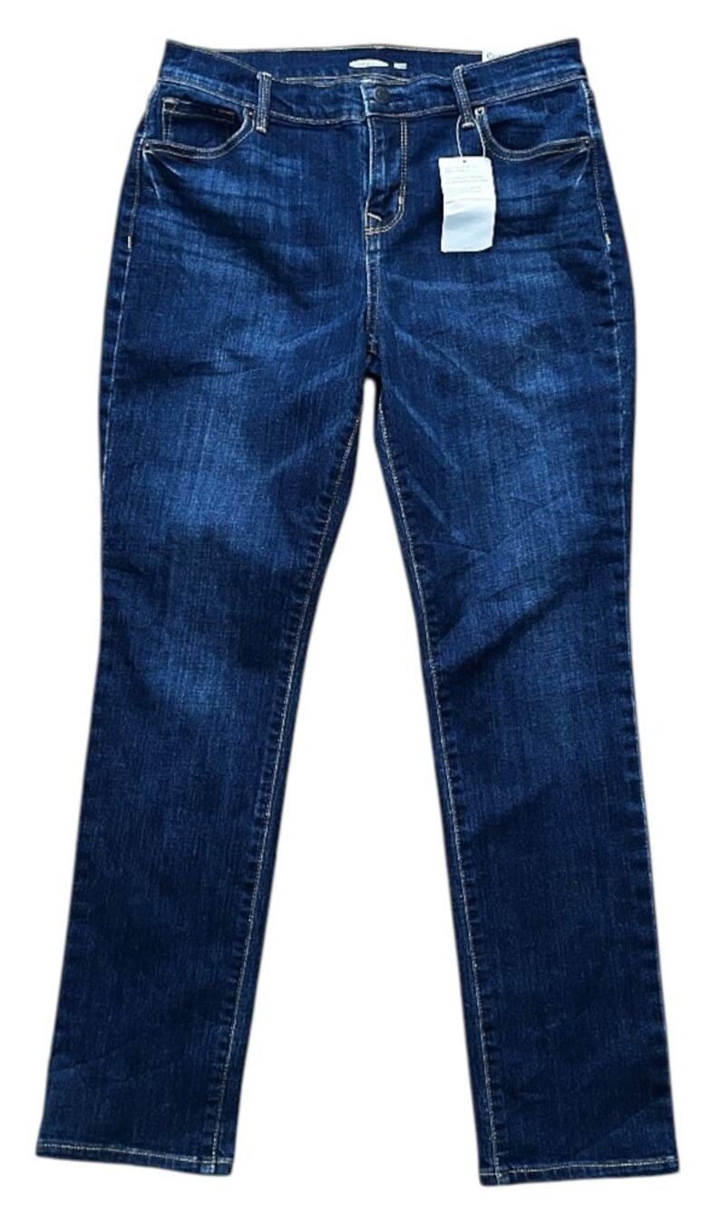 NWT Old Navy Curvy Straight Short Dark Indigo Jeans 6